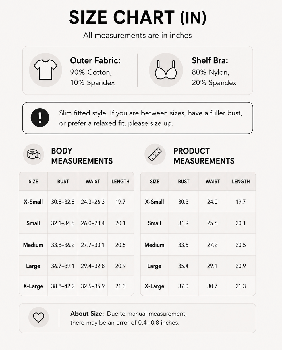 Priztone Built-in Bra T-Shirt